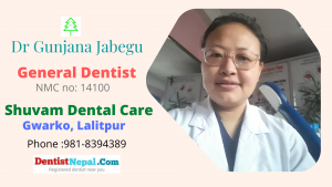 Dr Gunjana Jabegu, Dentist in Lalitpur